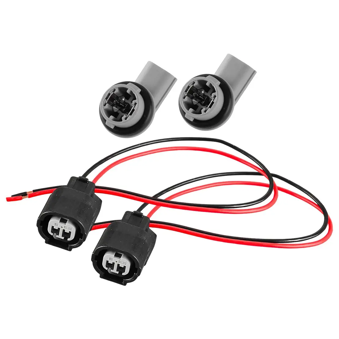 33304TETH01 2 Sets Side Marker Light Bulb Socket & Connector Plug Wiring Harness Fit For Honda Civic 2016 2017 2018 2019-2021