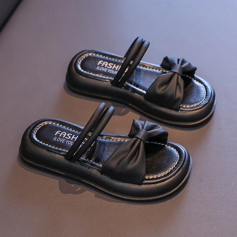 Kids Slippers for Girls Summer New Children Causal Slippers Fashion Outdoor Versatile Toddlers Fashion Slip-on Shoes Open-toe