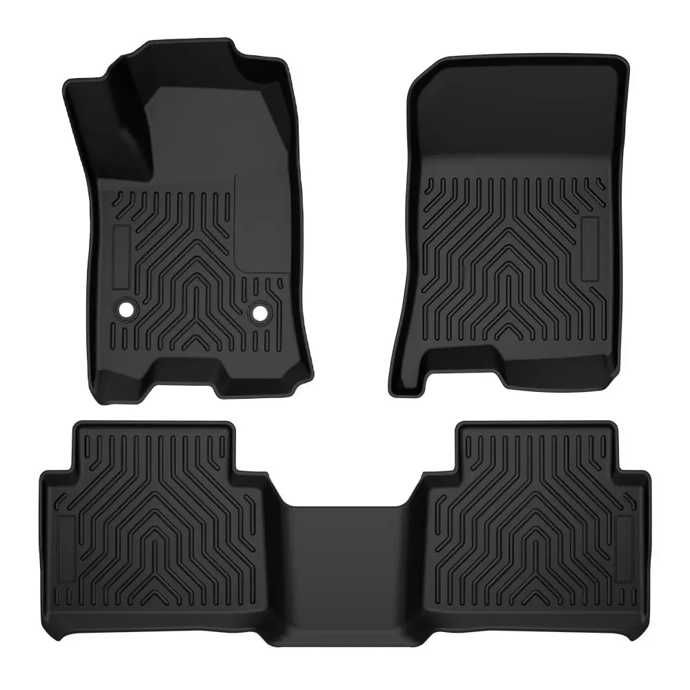 

Floor Mats All Weather TPE Material Front Rear Full Set Liners Fit for Chevy Colorado GMC Canyon Crew Cab 2023-2024