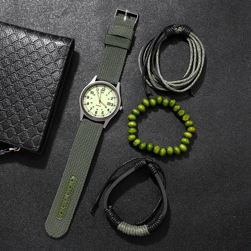 4Pcs Men's Minimalist Watch Set, Nice Exquisite Gift For Brothers, Family On Thanksgiving, Easter