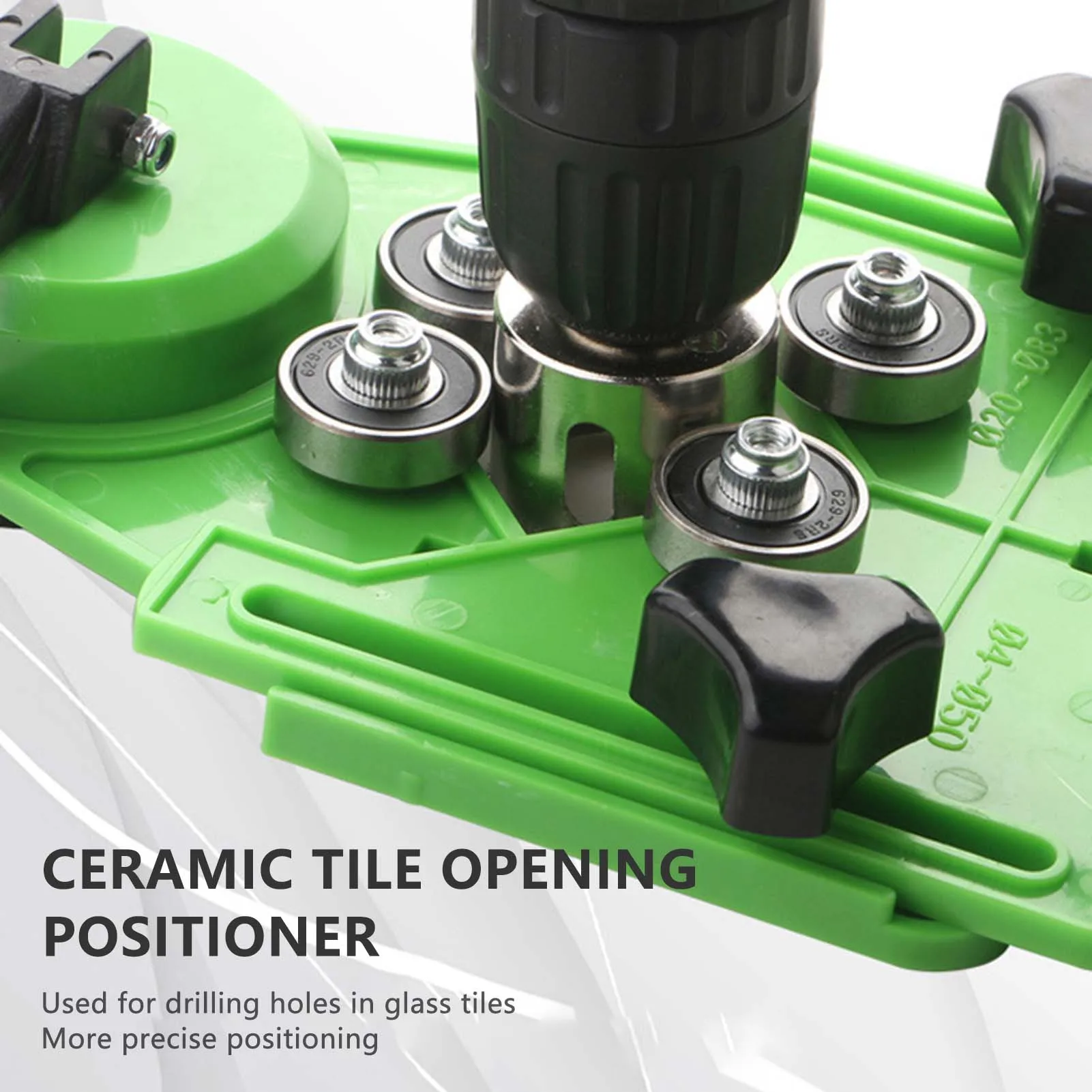 Hole Saw Suction Cup Guide Open hole locator with Single/Double Vacuum Suction Bases Glass Drilling Jig image 5