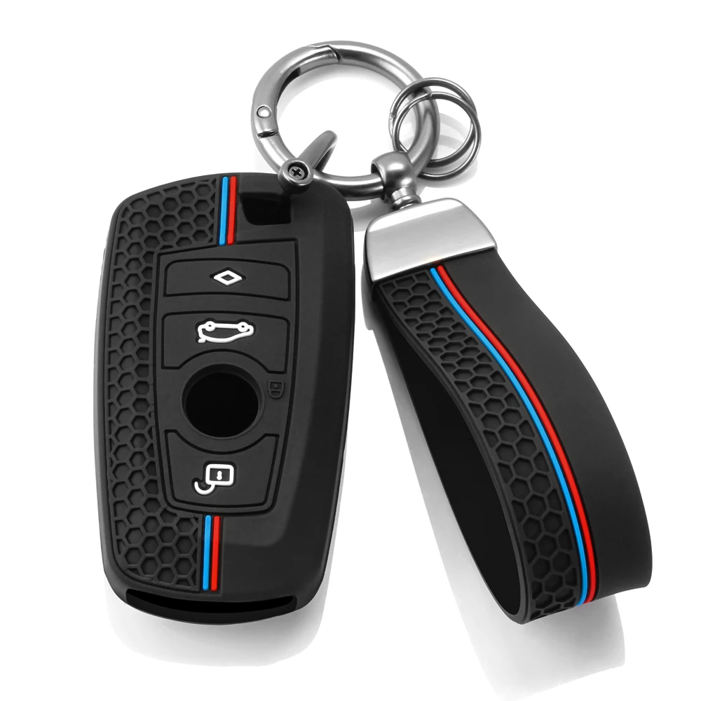 سيليكون مفتاح السيارة غطاء المفاتيح لسيارات BMW 1 2 3 4 5 6 7 سلسلة X1 X3 X4 X5 X6 F36 F25 F26 F30 F34 F10 F07 F20 Z10 G30 F15 F16
