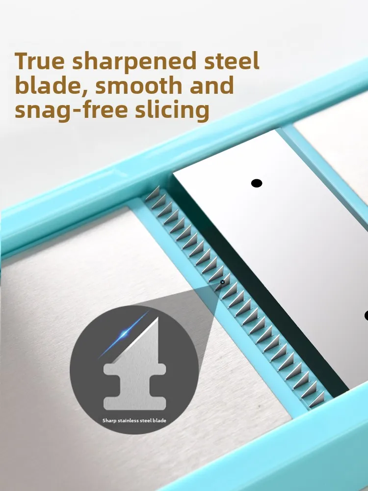 Kitchen Multi-Function Double Door Sponge Potato Tead Cutter Vegetable Slicer Tool Easy to Clean Durable Stainl Steel