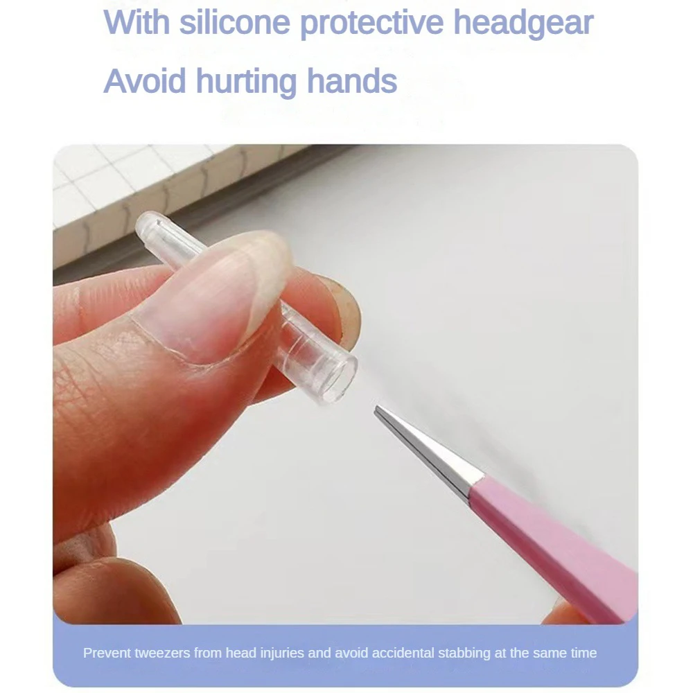 Macaron Colored Anti-Static Tweezers For Eyelash Extension Eyebrow Stainless Steel Set Beauty Precision Tweezers Makeup Kit Tool