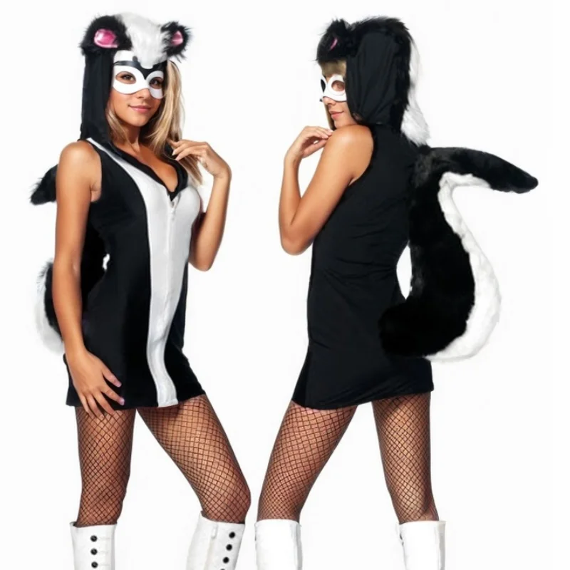 F1129 Halloween Cute Skunk costume Animal Cosplay Costume