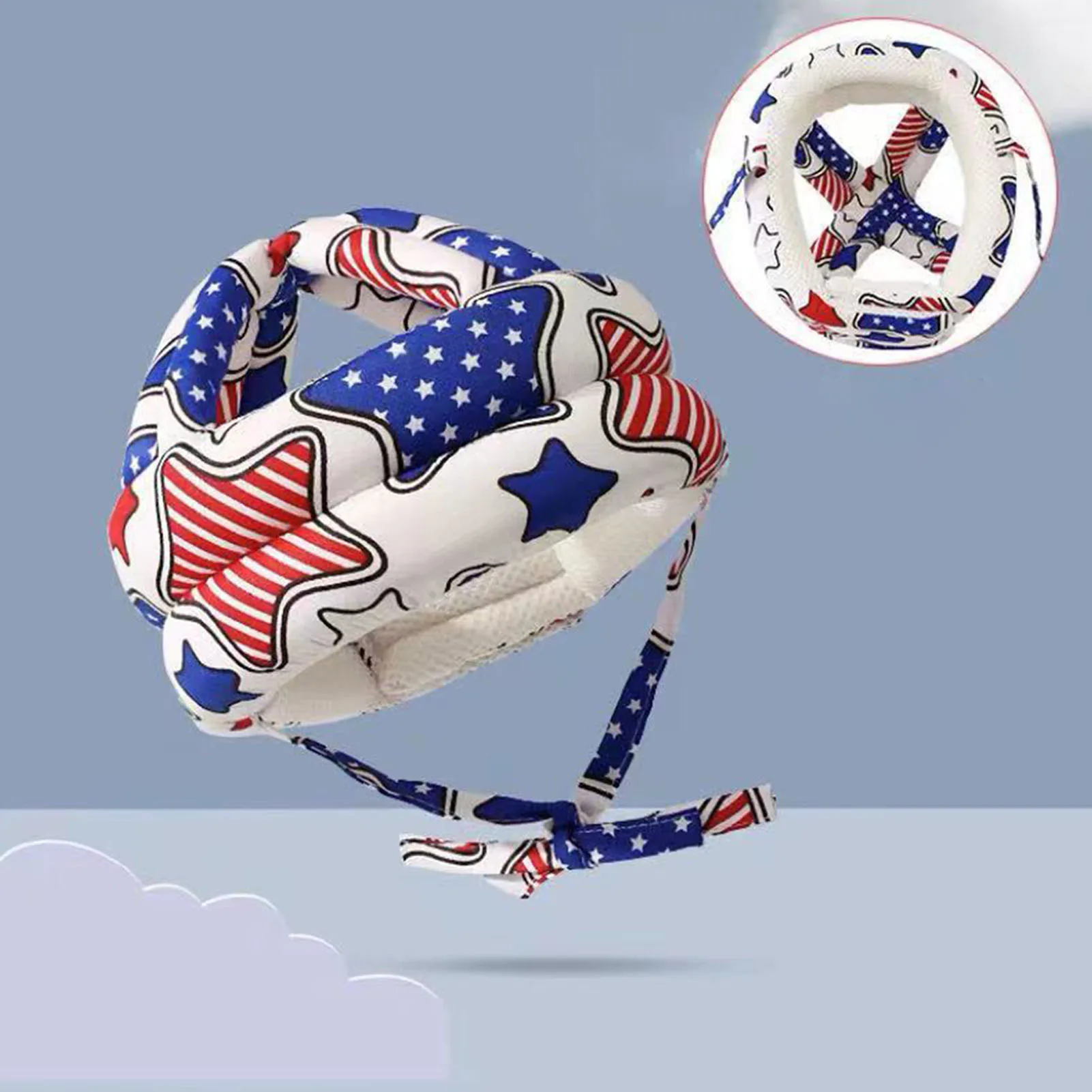 Capacete do bebê, proteção principal, sem solavancos, para andar e jogar