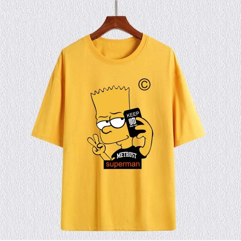 Disney Fashion Clothing The Simpsons family T Shirt Casual Short Sleeve Tee O-Neck 2024 Summer Pullover Quick Drying Jogging