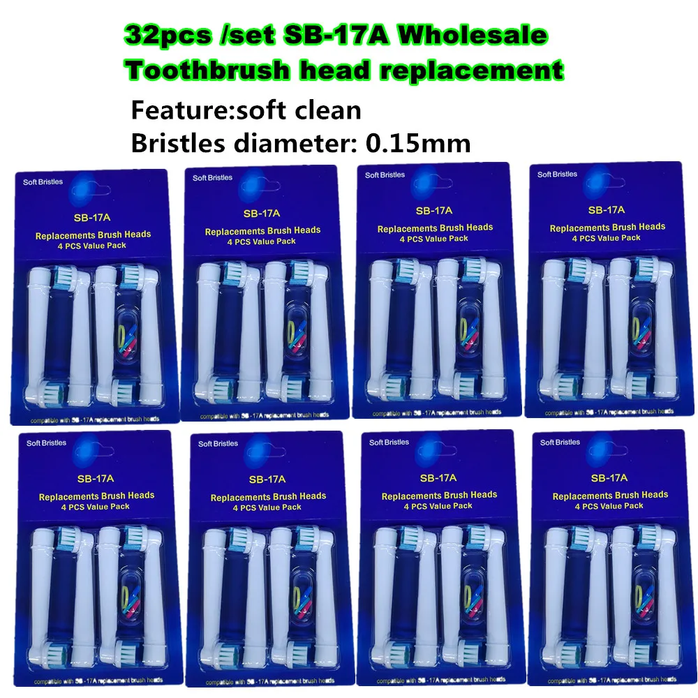 32/24/16pcs Set Electric Toothbrush Head For Oral B Sensitive Replacement Brush Heads D25 D30 D32 D18 4739 3709 4728 D4510 4731