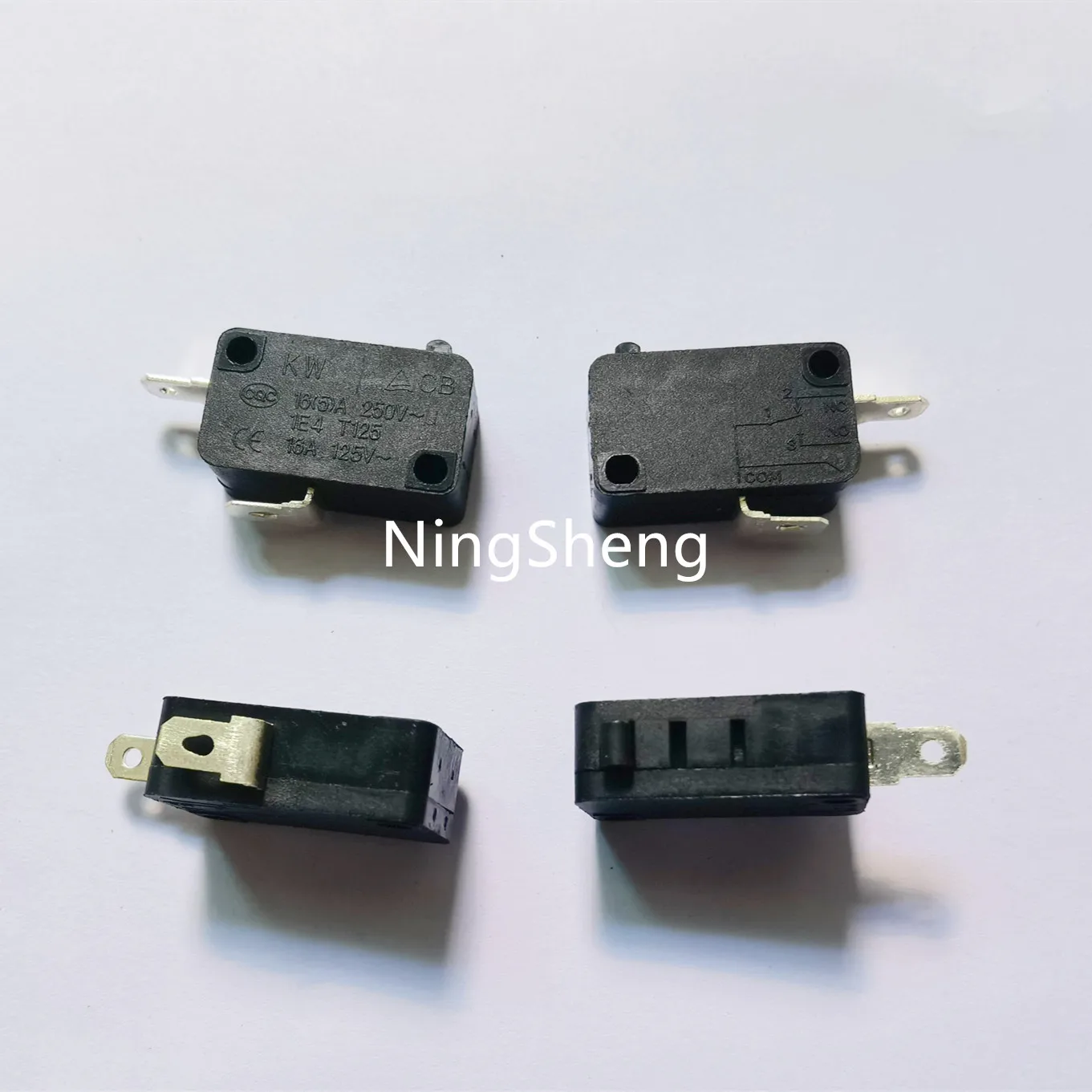 Original new 100% KW3AT-16 2pin micro switch 16(5)A 250V 1E4 T125 16A 125V one-way closed spot welding