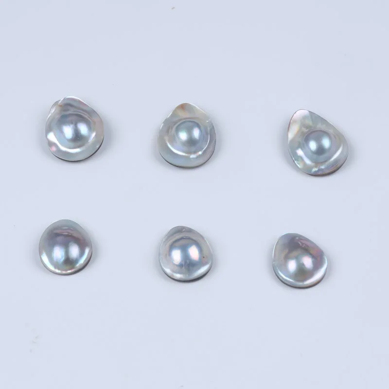 

1pcs 19-23mm Natural Blue Loose Freshwater Mabe Baroque Pearl Beads