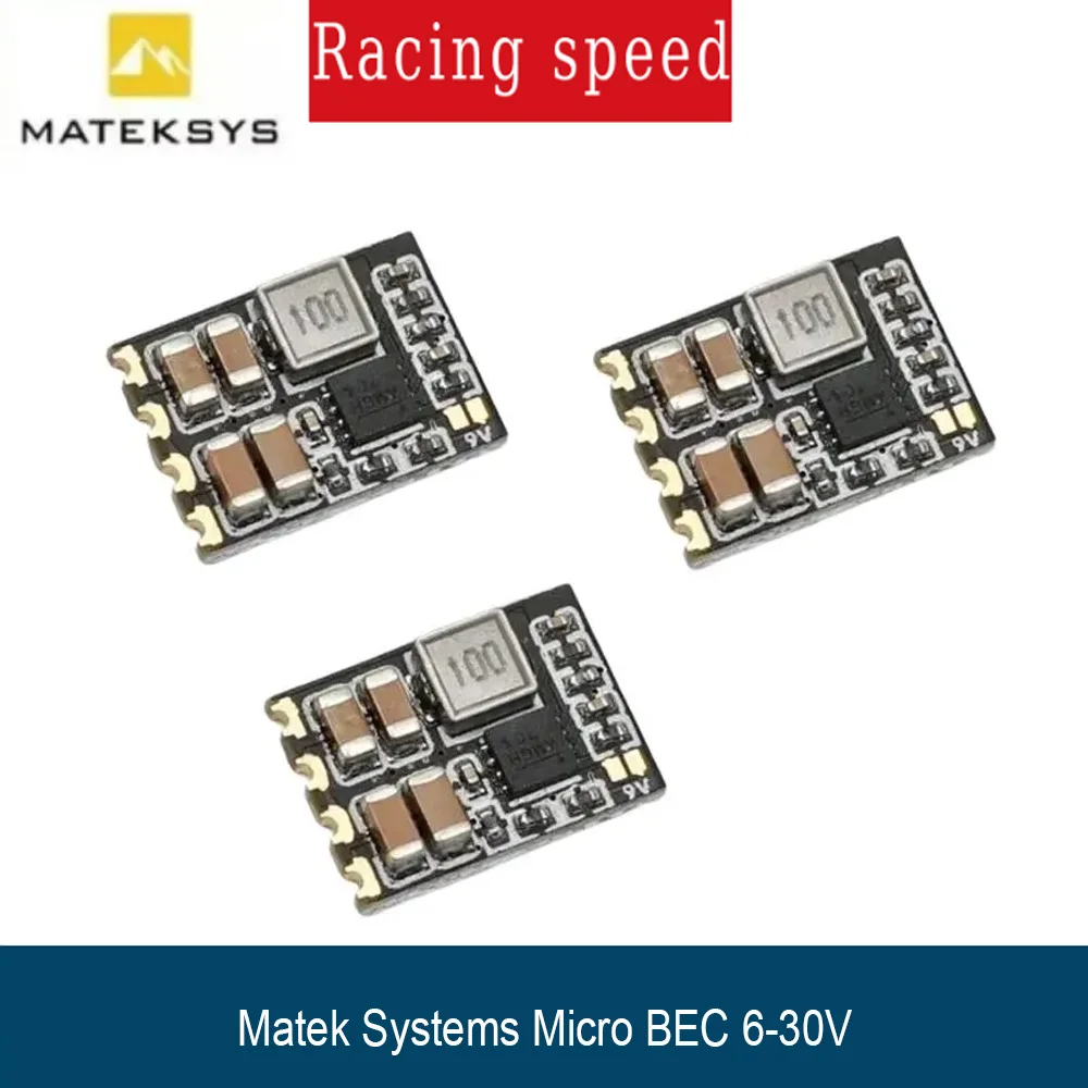 3pcs Matek Systems Micro BEC 6-30V To 5V / 9V-ADJ Step-down Regulator For RC Models Spare Part DIY Accessories