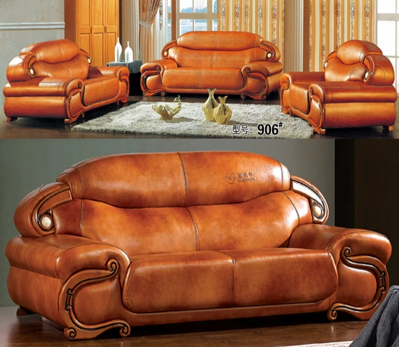

living room modern leather sofa European sectional sofa W70855