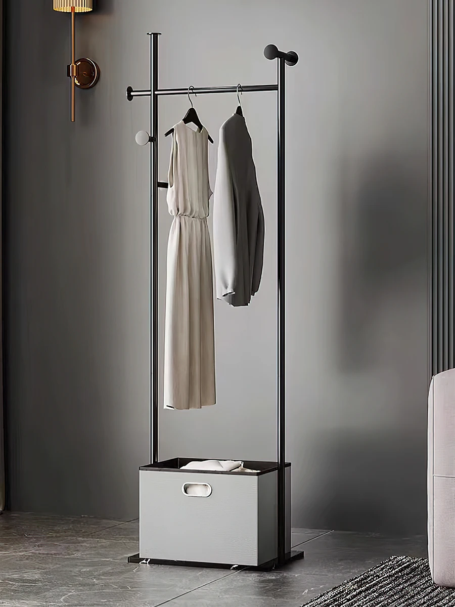 

Bedroom floor-to-ceiling clothes rack Home luxury advanced bedside clothes rack room office.