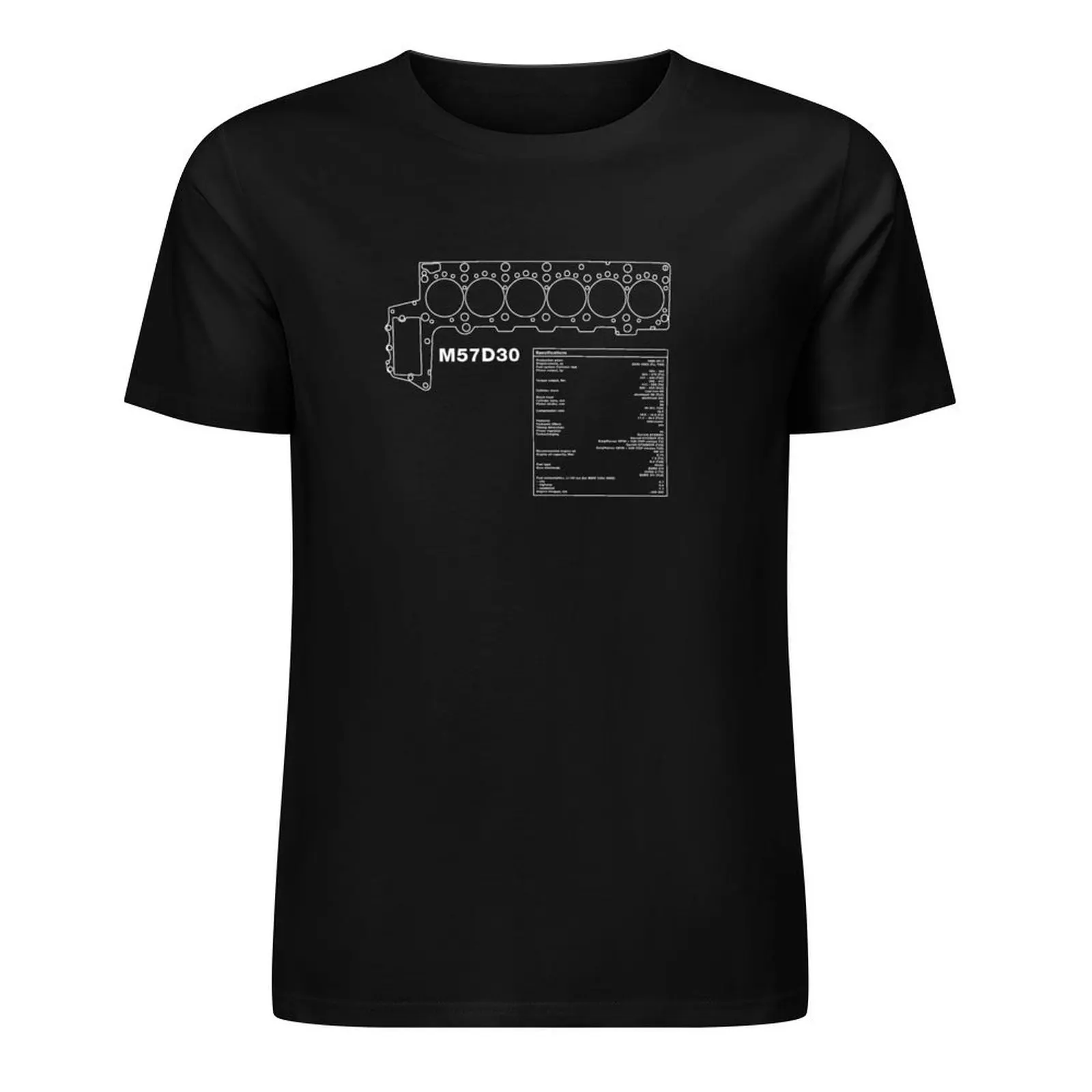 

M57 Engine (1998-2012) T-Shirt sweat graphic t shirts rapper graphic tees new edition mens designer t shirt