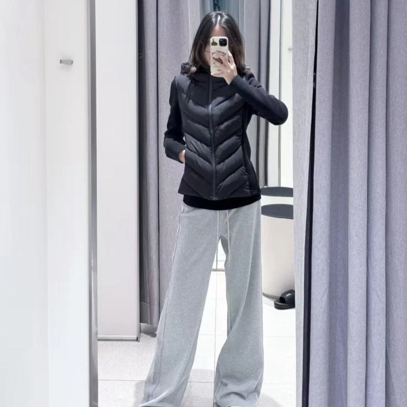 Women's Hooded Slim Fit Padded Jacket Zip Up Solid Color Cozy Warm Trendy Fashion Classic Soft Chic New Lux Hot Y2k Jackets