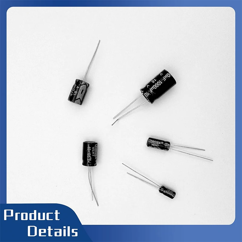 مجموعة متنوعة من مكثفات كهربائية 240 قطعة، مجموعة مكثفات ألومنيوم من 0.1 فائق التوهج إلى 1000 فائق التوهج، 10 فولت 16 فولت 25 فولت 50 فولت