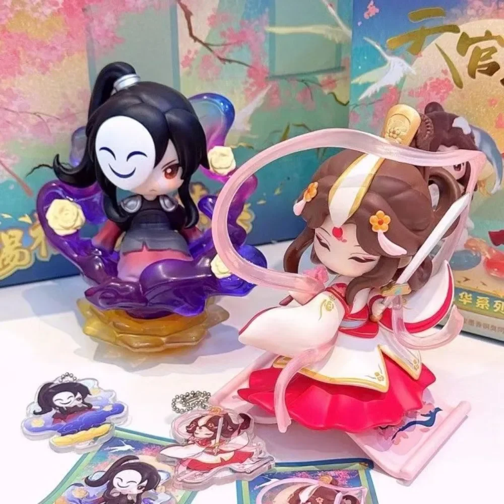 本物の天官慈福グリーン＆エレガントシリーズブラインドボックスドールミステリーボックスアニメフィギュアルームデコレーションコレクションキッズギフト