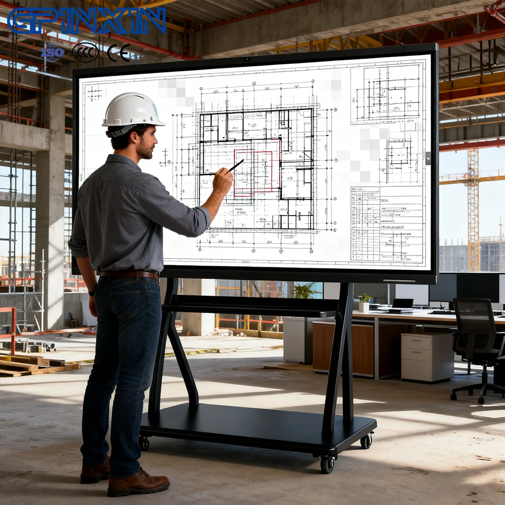 55 65 75 85 98 100 Inch  Digital Interactive Flat Panel Touch Screen Whiteboard Smart White Board For School