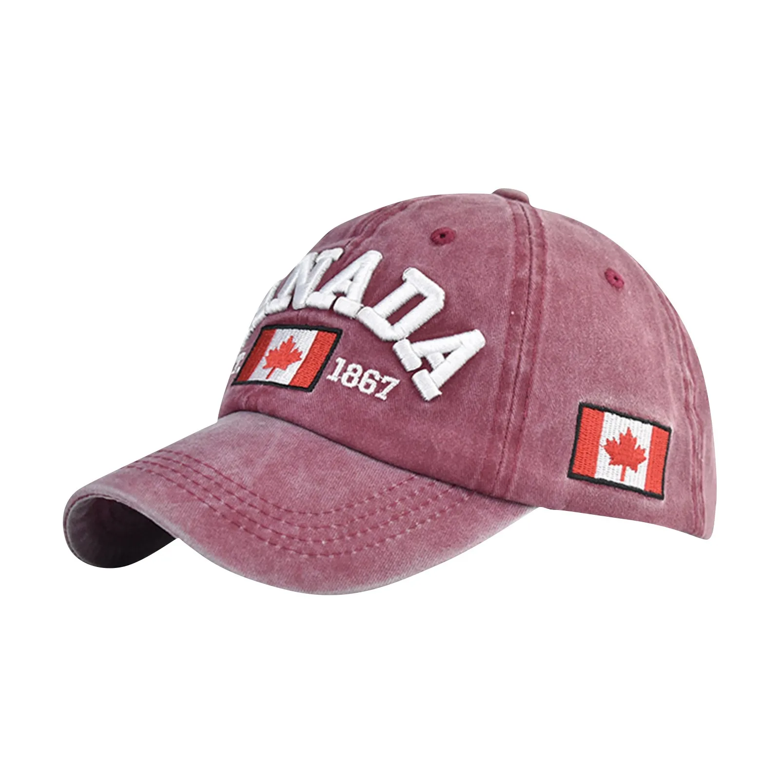 Adjustable Baseball Caps For Men Women Kids Canada Printed Baseball Cap Fashion Embroidered Maple Leaf Golf Hat Canada Souvenirs