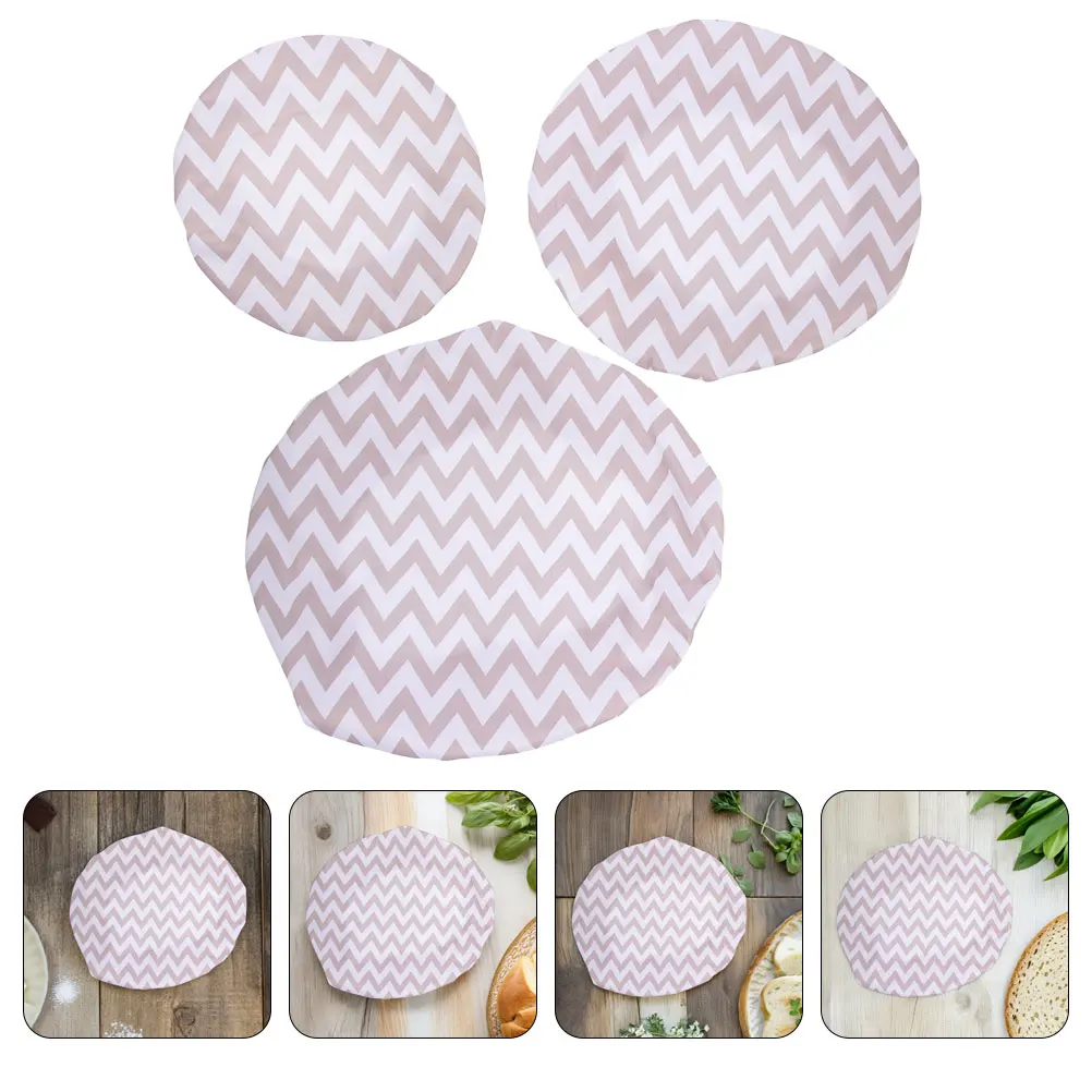 

3pcs Bowl Covers Cloth Elastic Food Storage Lids for Bowls Bread Reusable Fabric Bowl Covers Oil Resistant Kitchen