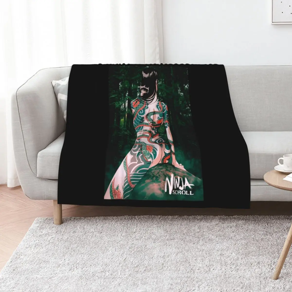 Ninja Scroll Benisato - Tshirt Throw Blanket sofa bed Soft Big Multi-Purpose Soft Plush Plaid Tourist Summer Beddings Blankets