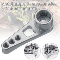 A49K-2 Pcs 25T Servo Arm Horn For Wltoys A949 A959-B A969 A979 K929 RC Car Parts, Grey & Red