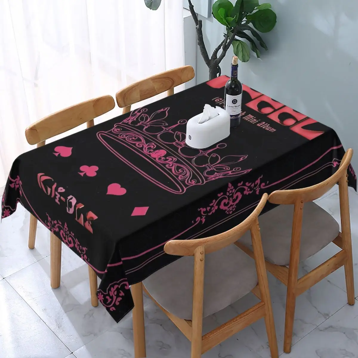 Rectangular Dance-pop Kpop (G)I-DLEs Table Cloth Oilproof Tablecloth Outdoor 40