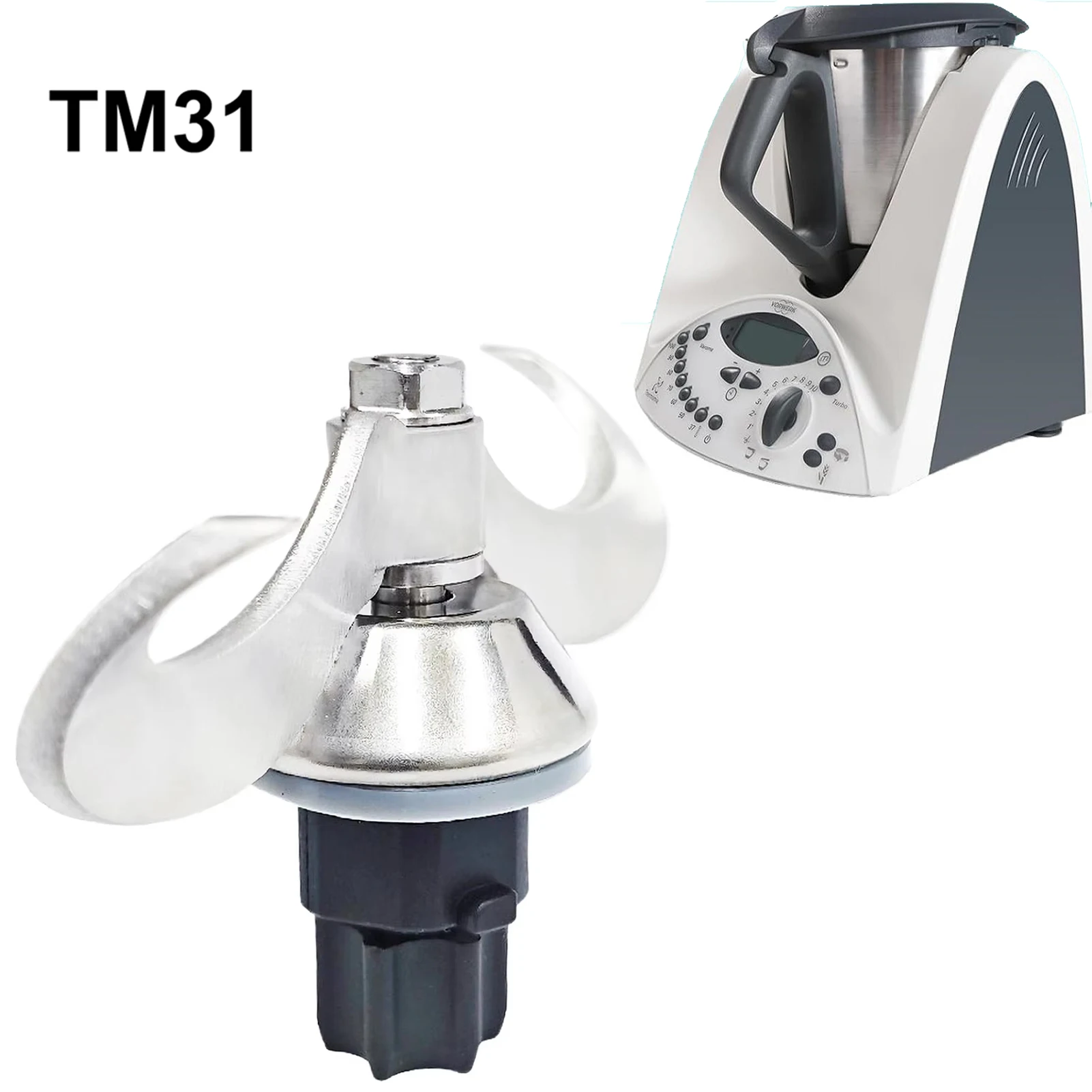 Knetender Teigmischer für THERMOMIX TM5 TM6 TM31 Mehlmischung, glatte Teig-Rührformpaste