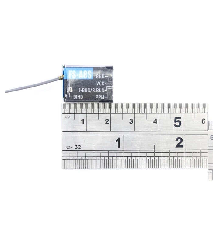 جهاز استقبال صغير Flysky FS-A8S 2.4G 8CH مع PPM i-BUS SBUS متوافق مع FS-gt5 FS-i6 i6S FS-i6x لطائرة RC Qaudcopter FPV Racing Drone