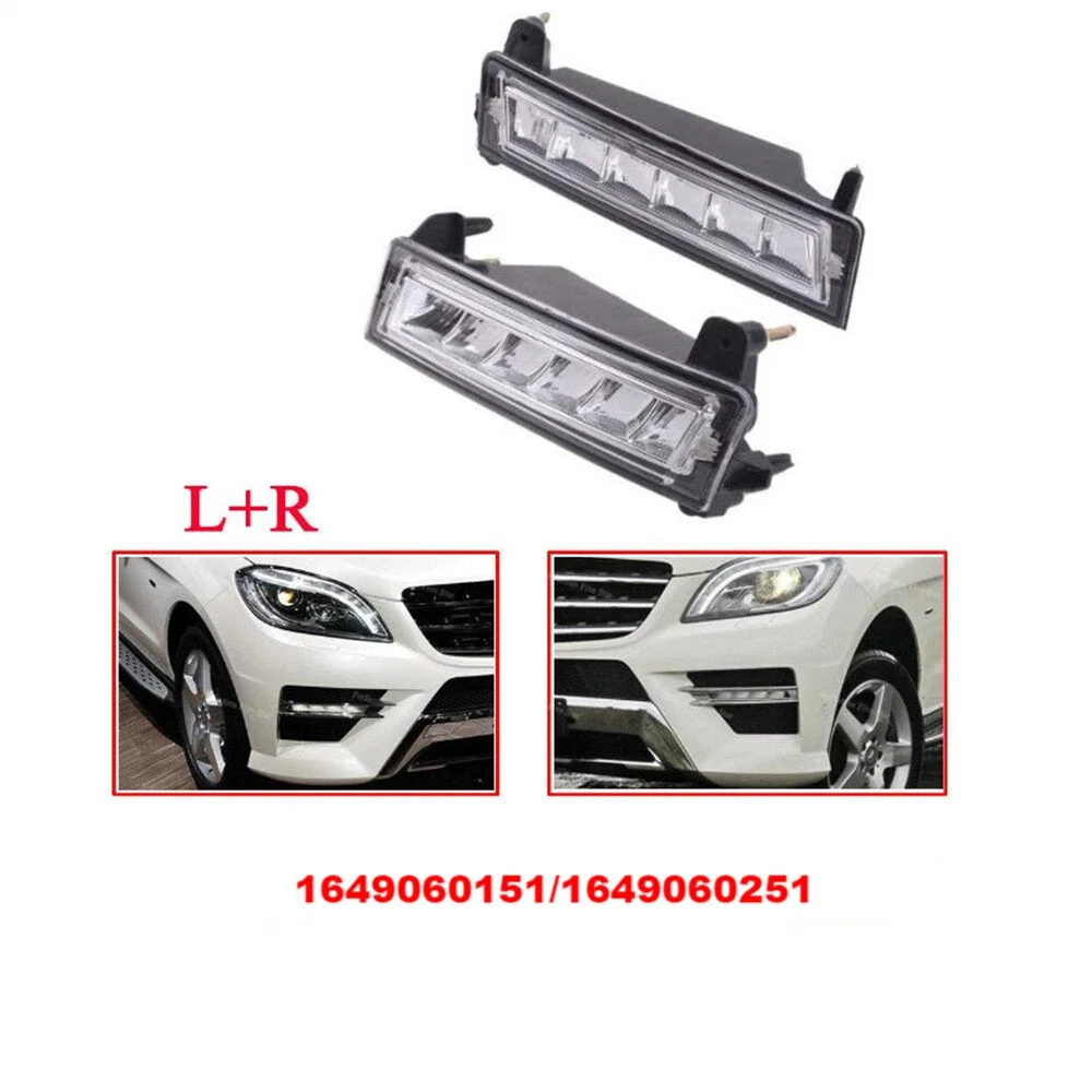 Daytime Running Lights DRL Fog Lamp 1649060151 1649060251 For 2008-2013 W164 X164 X204 Mercedes Benz ML/GL/GLK Class