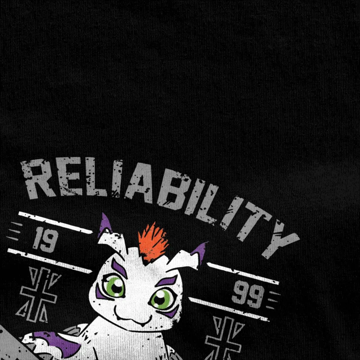 Reliability Academy T-Shirts for Men Women Digimon Nostalgic Anime Casual Pure Cotton Tee Shirt Round Collar Summer Clothes