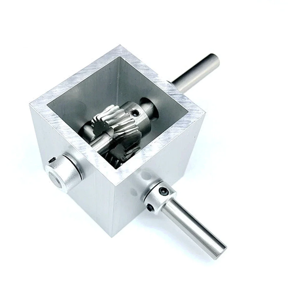 1:5 Turbine Worm Gear TransmissionRight Angle Reverse Box Gearbox 90-Degree Angle Reducer 8mm Corner Device