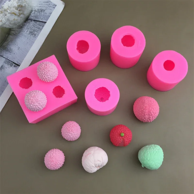Lychee Silicone Mold, 3D Food Grade Fondant & Chocolate Mold, for Baking, Candy, and Soap Making, Easy Release