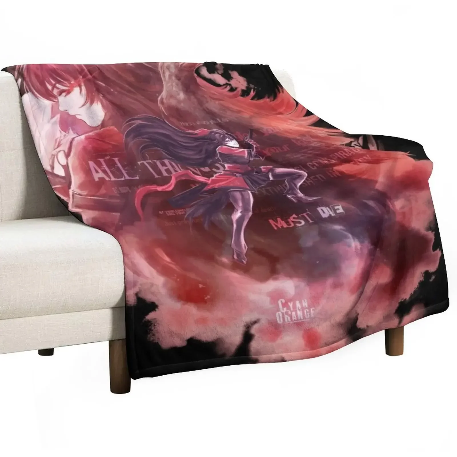 

Omen Throw Blanket Bed linens Luxury Thicken anime Blankets For Bed Blankets