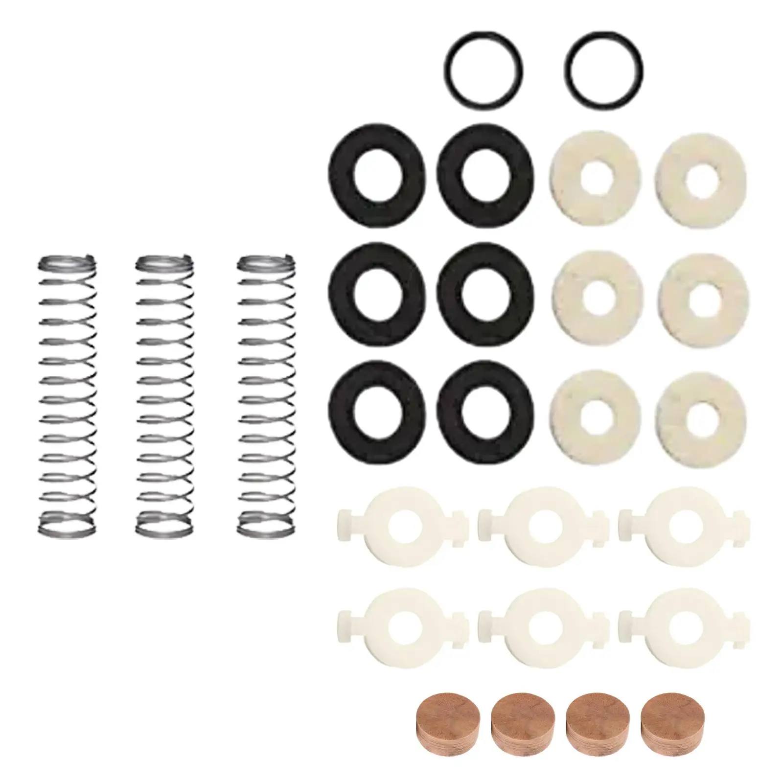 Analyste de réparation de trompent, rondelles en feutre à ressort de piston, pièces de trompent, accessoires d'instruments de musique en feutre à ressort en métal, 27x