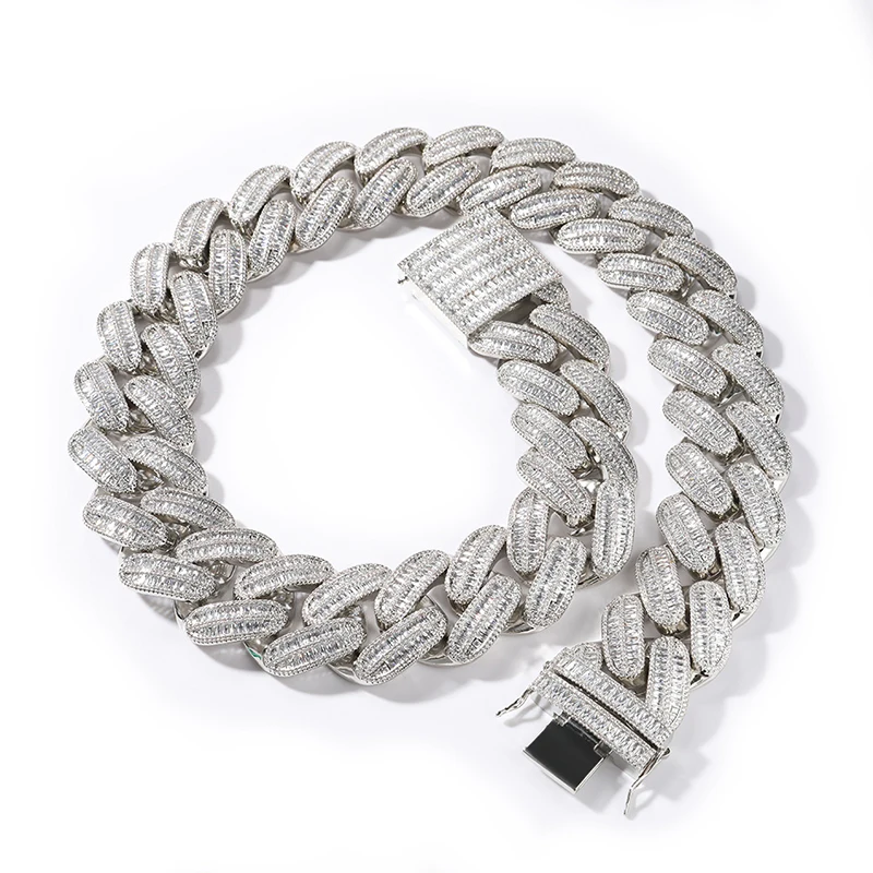 40mm wide Big Heavy Hip Hop 5A+ CZ Stone Bling Iced Out Rhombus