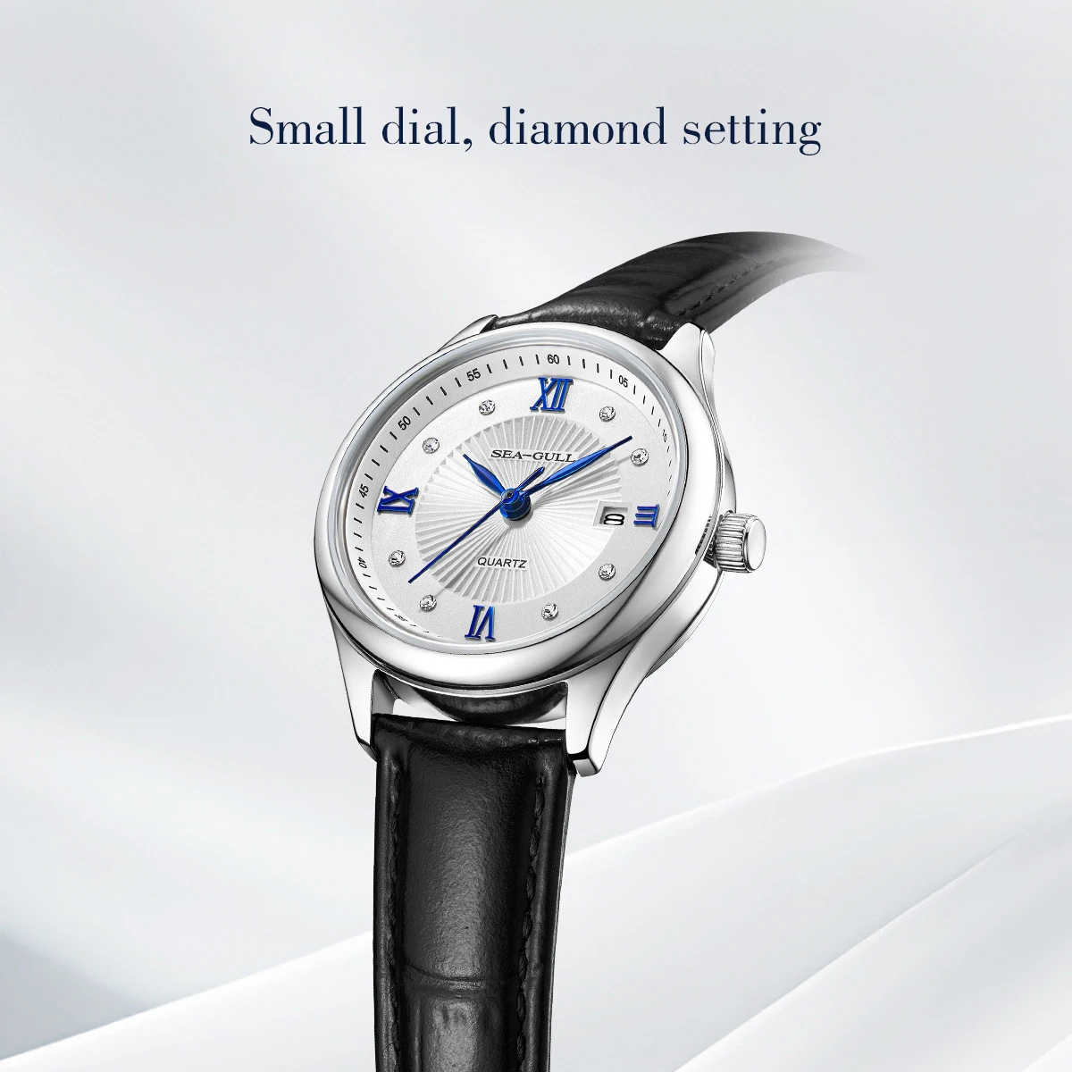 Seagull Fashion Women's Watch Leather Strap Waterproof  For Ladies Watch Electronic quartz watch business and leisure series