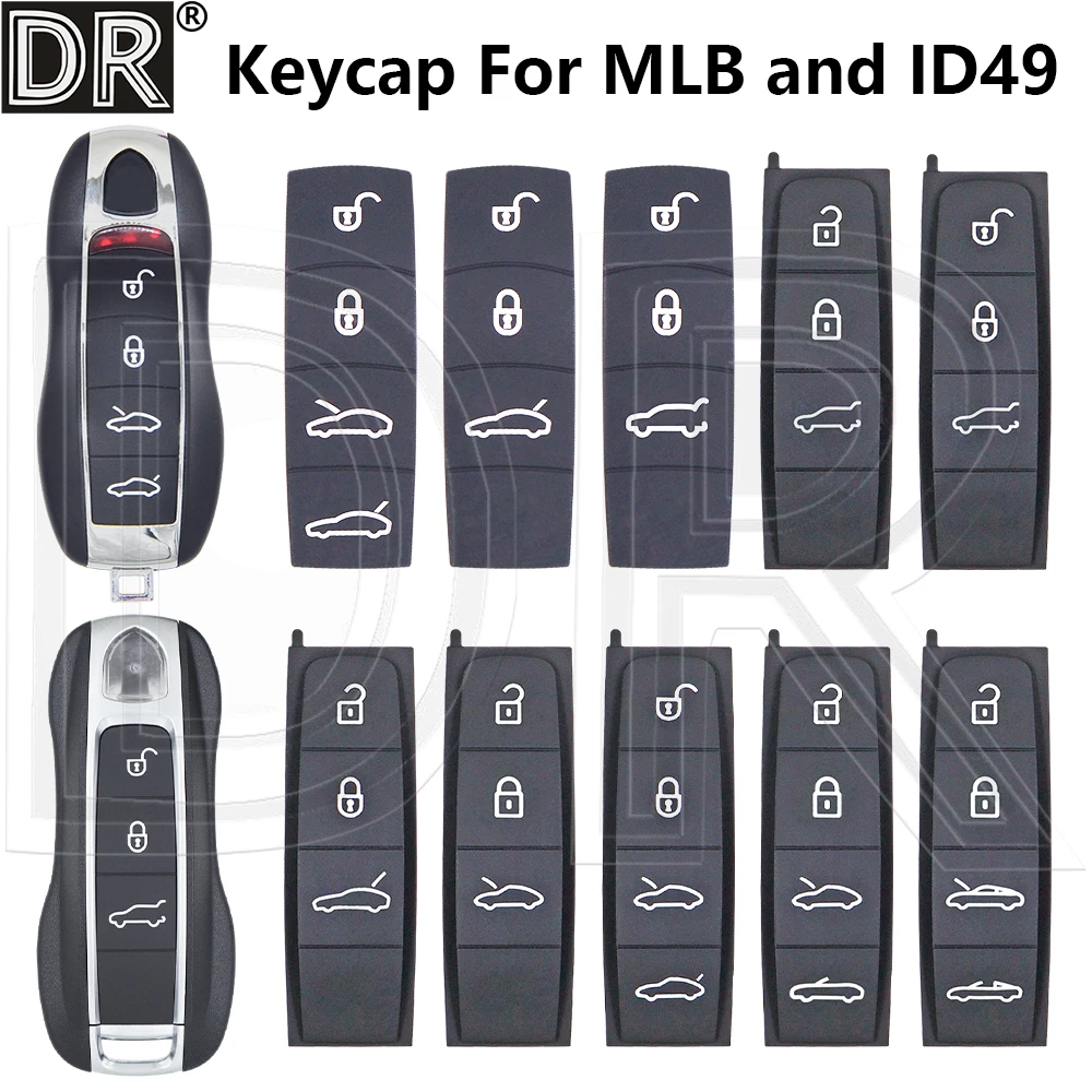 Great Replacement Car Key Silicone Keycap For Porsche Cayenne 718 Macan Panamera 911 Macan Boxster Cayman Taycan  970 981 991