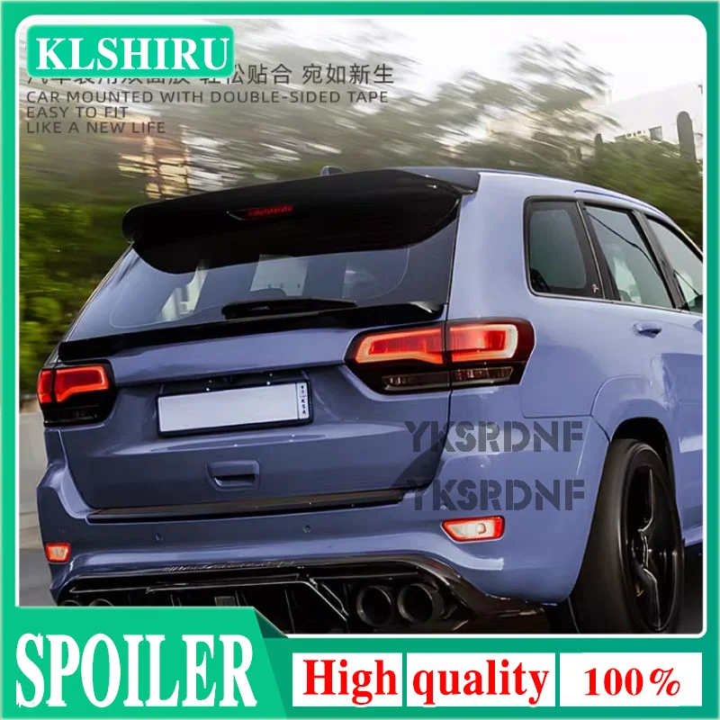 Для Jeep Grand Cherokee 2013-2020: Комплект обвеса, спойлер-«утиный хвост» на крышку багажника, черные карбоновые внешние аксессуары