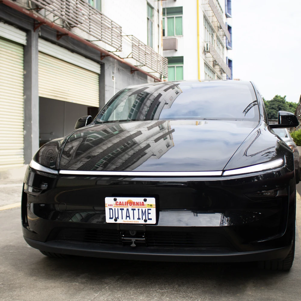 2026 NEW Model Y Juniper Front License Plate Holder -Paint-Safe & Lockable & No Drill License Plate Mounting Kitwith Car tools