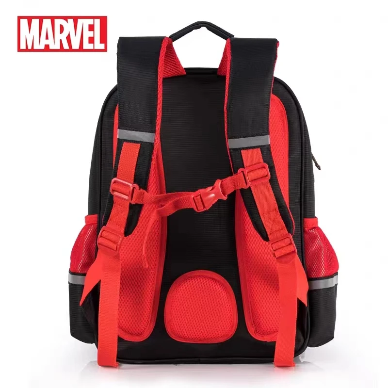 2023 Disney New School Bags For Boys Grade 1-3 Primary Student Shoulder Orthopedic Backpack Spider Man Captain America Mochila