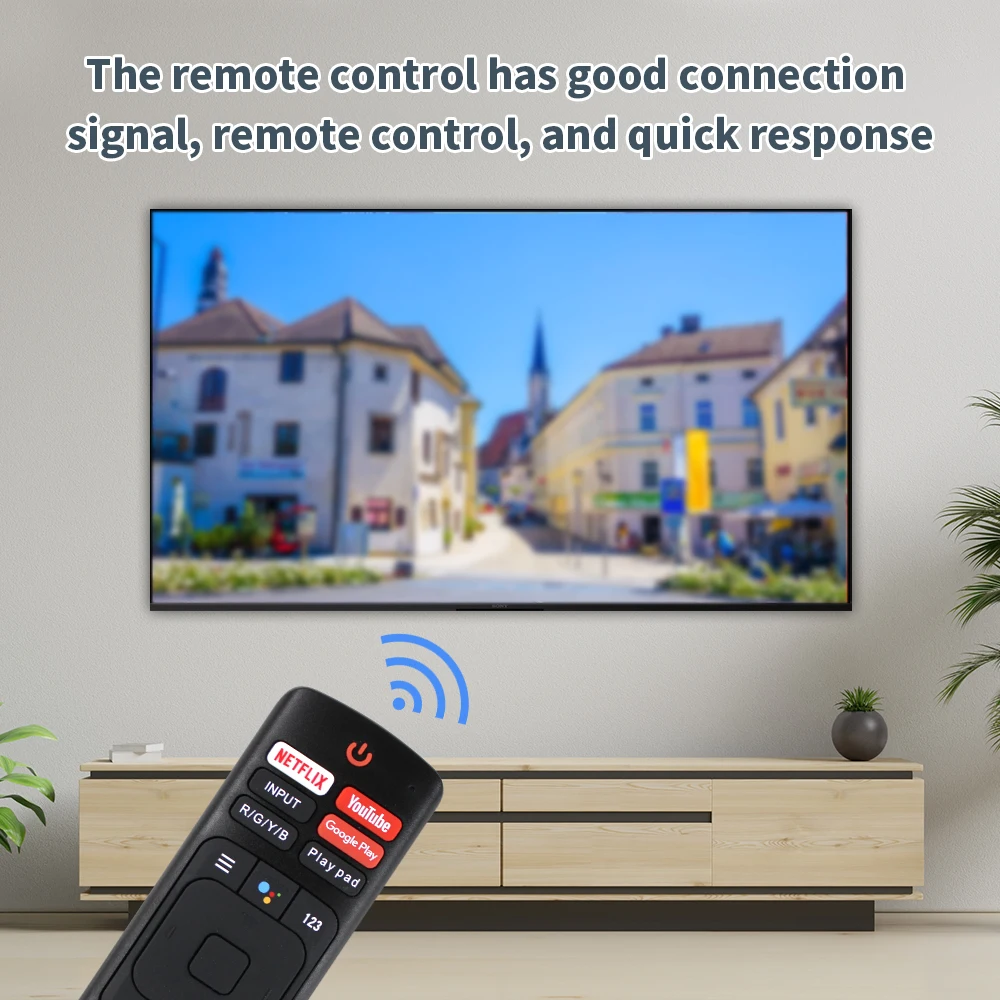 New Replacement ERF3I69H Remote Control Suitable For Hisense LCD 4K UHD TV with NETFLIX YouTube Button