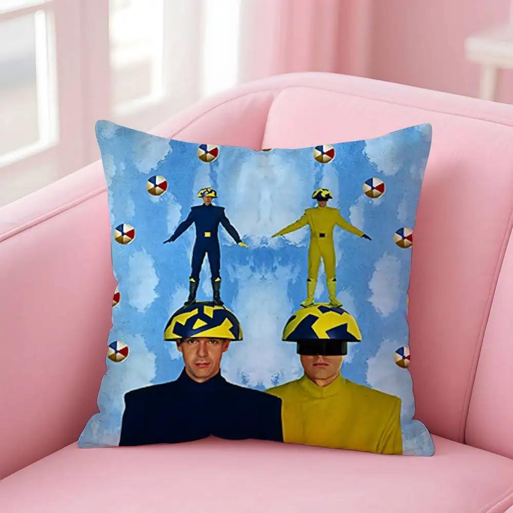 Music P-Pet Shop Boys Band Pillow Case Pattern Printed Pillowcase For Living Room Sofa Cushion Cover & Bedroom Decor