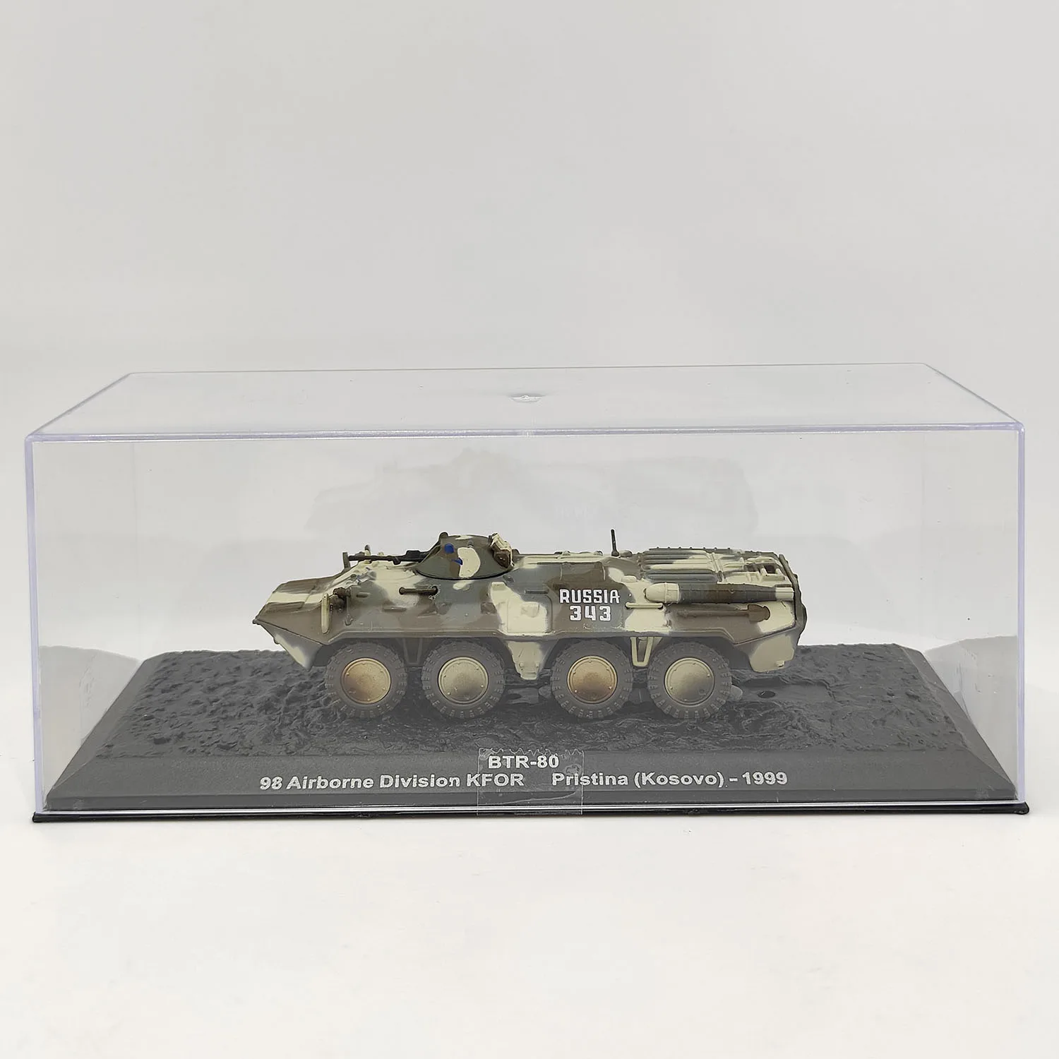 دييكاست IXO 1:72 مقياس BTR80 الناقل المدرع الناتو رسمت ثمانية عجلات سبيكة خزان نموذج تحصيل لعبة هدية تذكارية العرض