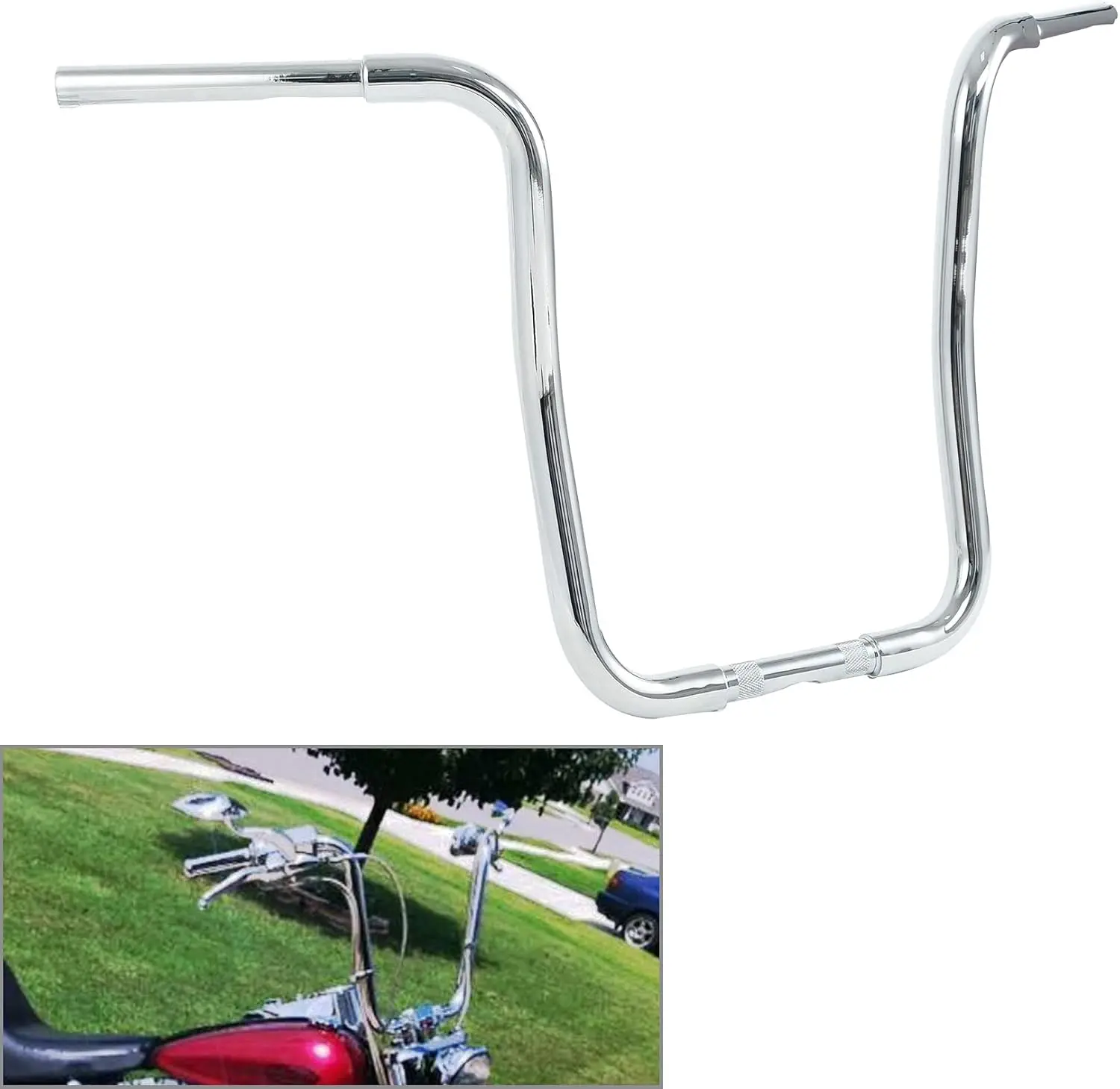 

Вешалка Ape 1/4 дюйма, 18 дюймов, подъемный руль, подходит для Harley Sportster XL883 XL1200 Softail FLST FXST, ручка для мотоцикла на заказ, 1,25 дюйма