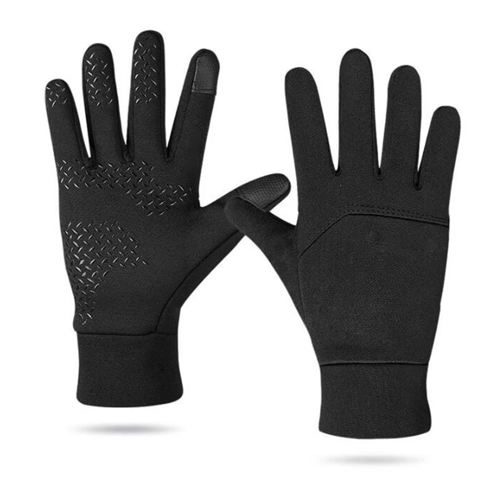 

1Pair Windproof Riding Fluff Warmth Outdoor Cycling Gloves High-Quality Thermal Insulation Touch-Screen Full-Finger Driving