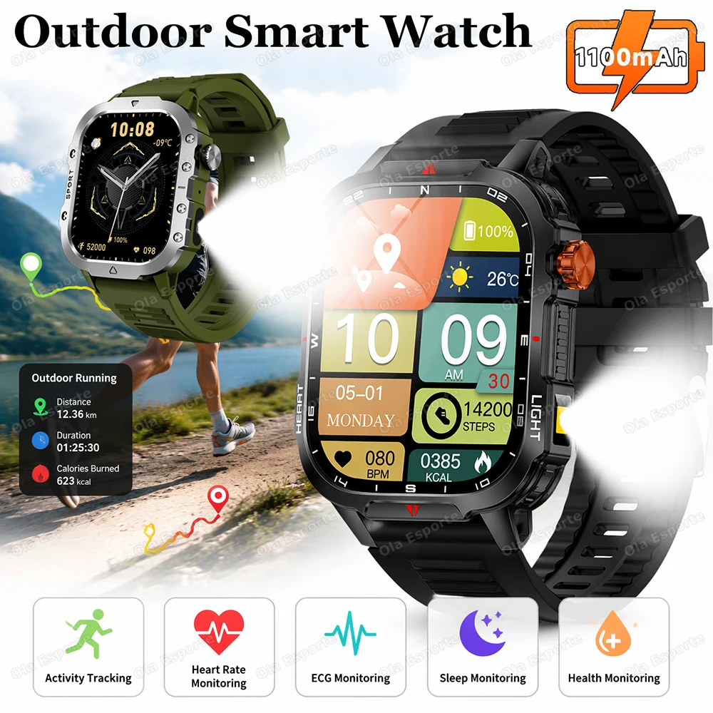Smartwatch X12 - Military Outdoor Smart Watch Men’s GPS