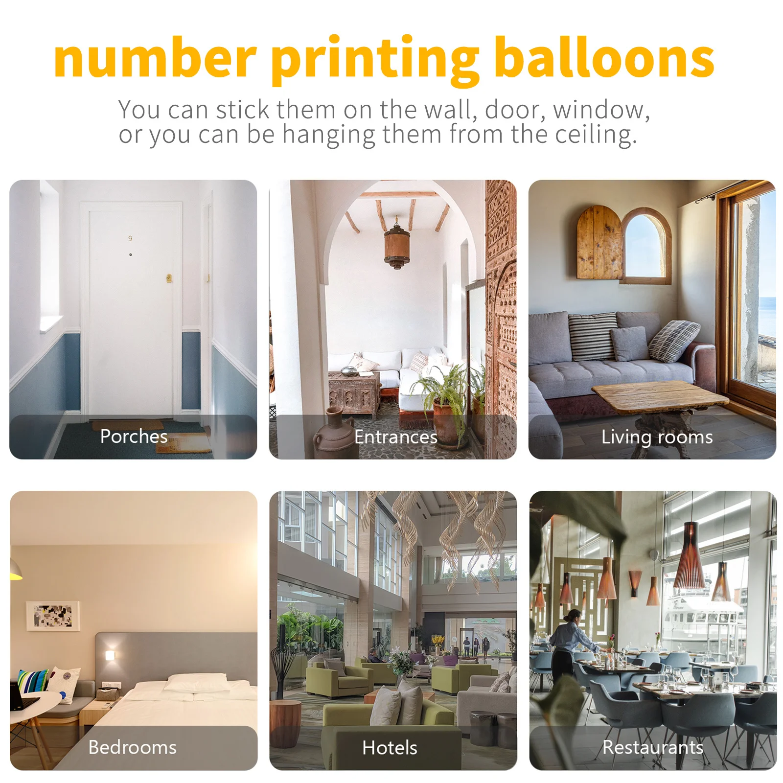 

15pcs Balloon Paper Scrap Set Number Printed Latex Balloons Birthday Party Decorative Supplies Confetti Balloons Reusable Wall