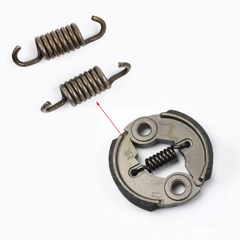 2 Pcs  Spring for Gasoline Brush Cutter Clutch 2 Stroke 43CC 49CC 52CC