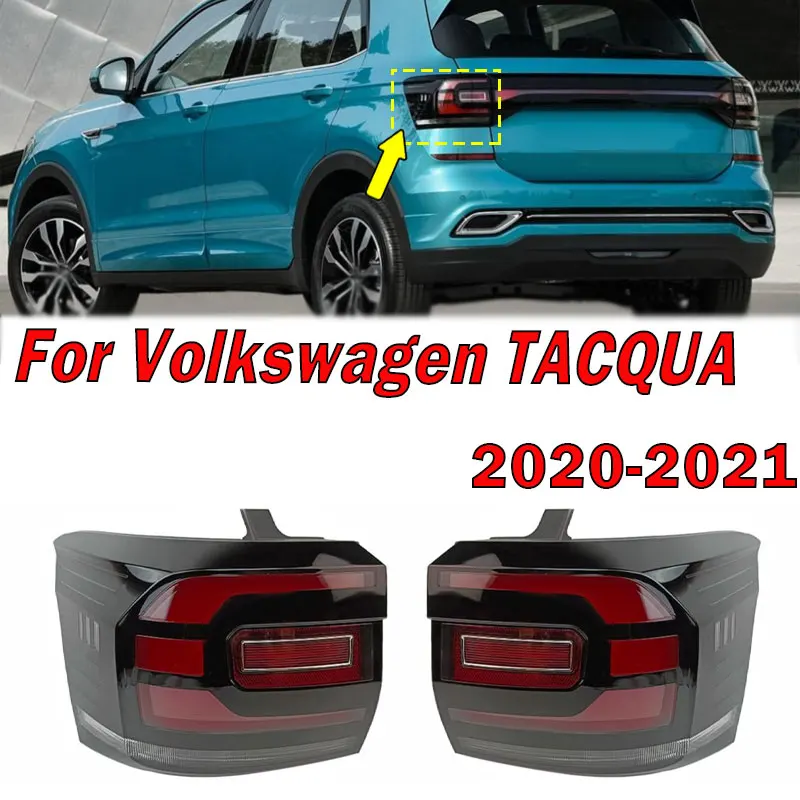 LED Tail Light Assembly para Volkswagen, Lâmpada de sinalização traseira, freio de advertência, acessórios do carro, Auto Taillight, VW TACQUA 2020, 2021